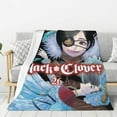 Black Clover Blanket Warm Comfortable Lovely For Womens Mens Kids