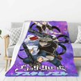 Black Clover Blanket Warm Comfortable Lovely For Womens Mens Kids
