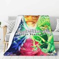 Black Clover Blanket Warm Comfortable Lovely For Womens Mens Kids