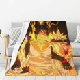 Black Clover Blanket Warm Comfortable Lovely For Womens Mens Kids