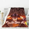 Black Clover Blanket Warm Comfortable Lovely For Womens Mens Kids