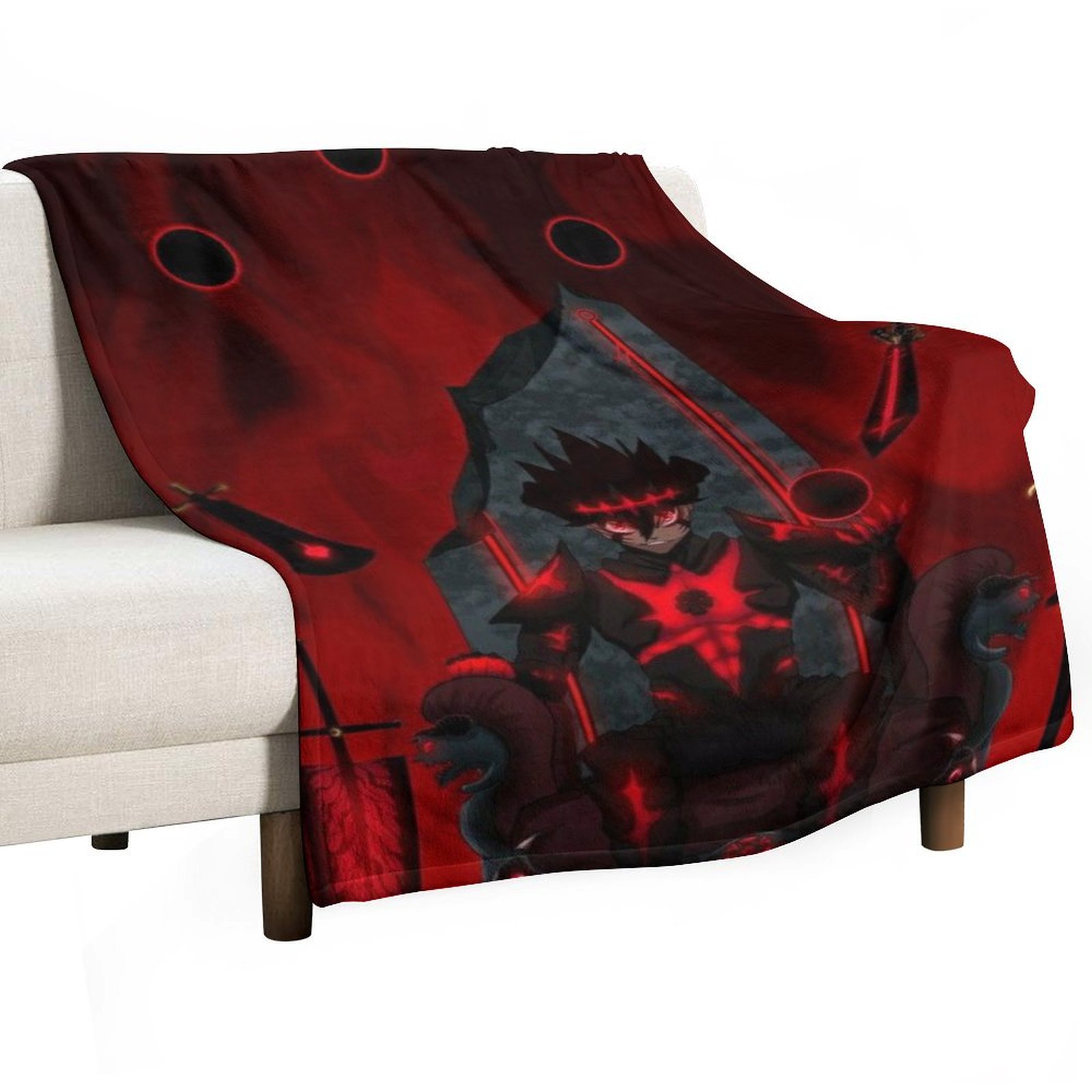Black Clover Blanket Warm Lovely Comfortable For Kids Womens Mens