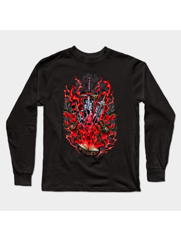 Black Clover Book Of Swords Sweatshirt, Cozy Anime Manga Long Sleeve T-Shirt Sizes S-5Xl GooGate