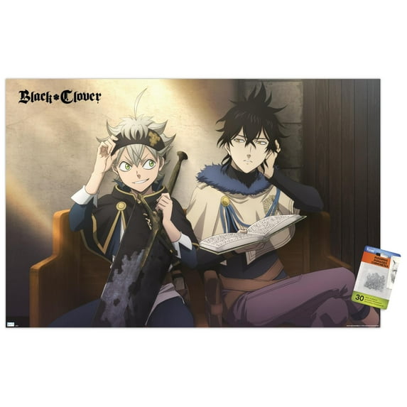Black Clover - Book Wall Poster with Pushpins, 22.375" x 34"