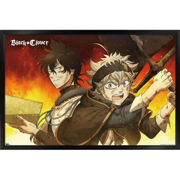 Black Clover - Duo Wall Poster, 14.725" x 22.375", Framed