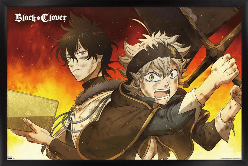 Black Clover - Duo Wall Poster, 22.375" x 34", Framed