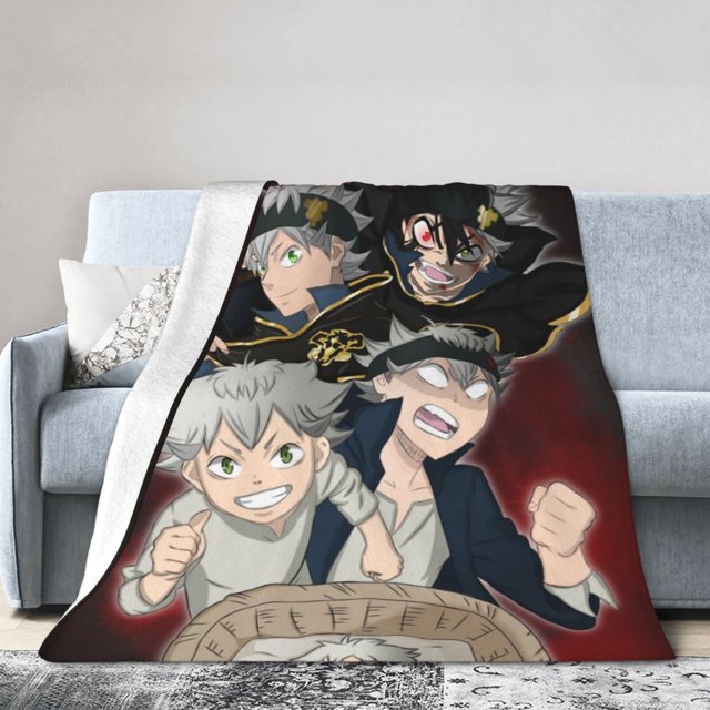 Black Clover UltraSoft Micro Fleece Blanket Warm Lovely Comfortable