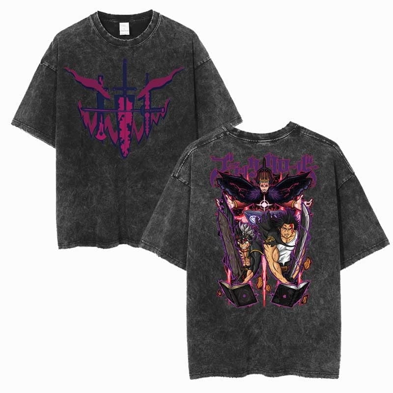 Black Clover Yami Sukehiro Vintage T Shirt Tee Unisex, Color Pepper