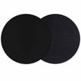 thumbnail image 1 of Black Coasters Set of 2, Solid Color Farmhouse Black Absorbent Coasters for Drinks, Coaster for Bar Office Dining Coffee Table Accessories Decor, Non Slip Round Desk Coaster, 1 of 9