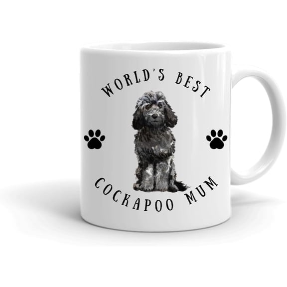 Black Cockapoo World's Best Cockapoo Mum 11oz Mug
