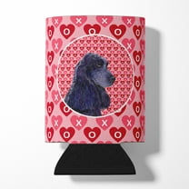 Black Cocker Spaniel Hearts Love Valentines Day Can or Bottle Hugger