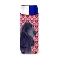thumbnail image 1 of Black Cocker Spaniel Hearts Love Valentines Day Ultra Hugger for slim cans, 1 of 6