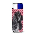 thumbnail image 1 of Black Cocker Spaniel Hearts and Love Ultra Hugger for slim cans, 1 of 6