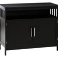 thumbnail image 1 of Black Coffee Bar Cabinet Sideboard, Versatile With Open And Closed Storage Large Capacity Buffet In For Dining Living Areas, 1 of 6