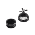 Black Coffee Distributor, 22 Needles Rotating Valve for Powder 51mm