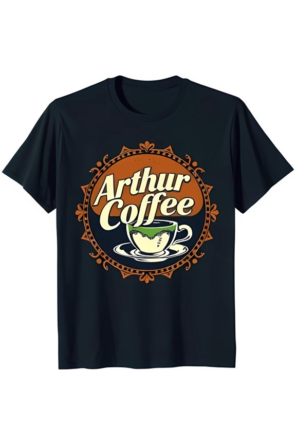 Black Coffee Lover T-Shirt with Fun Coffee Graphic Design