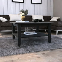 Black Coffee Table, One Shelf, And Alluring For Living Room Table In ,