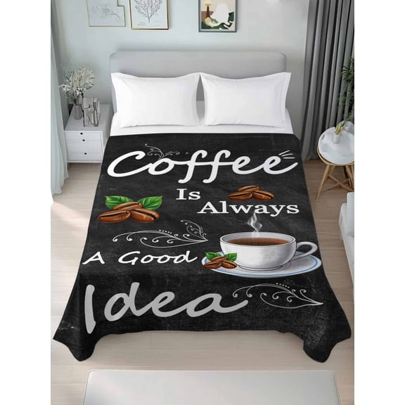 Black Coffee Vintage King Size Flat Sheet, Wrinkleproof & Fadeproof Cooling Flat Bed Sheet Only, Farmhouse Coffee Cup Bean Breathable Soft Bedding Top Sheets 105 x 98 Inches