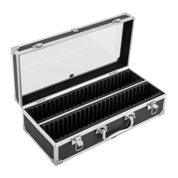 Black Coin Slab Case Storage Display Box Case Holds 50 PCS NGC ANACS Certified Coin Holders Slabs