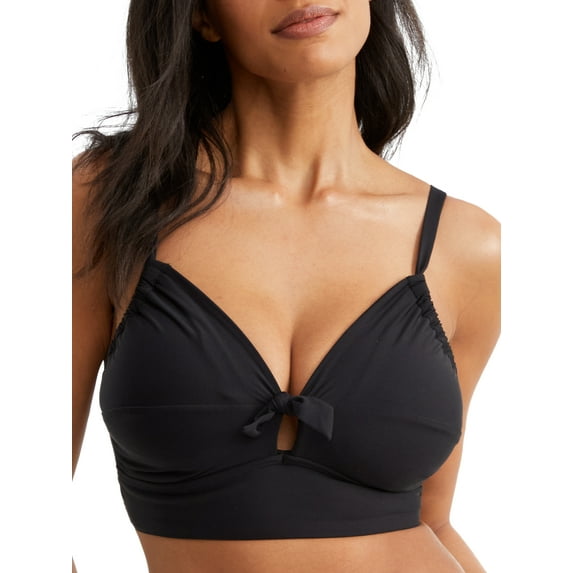 Black Colette Underwire Bralette Bikini Top Swimsuit