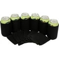 Black Collapsible Soda Covers, 1Pack, Plain Bulk, Great for DIY