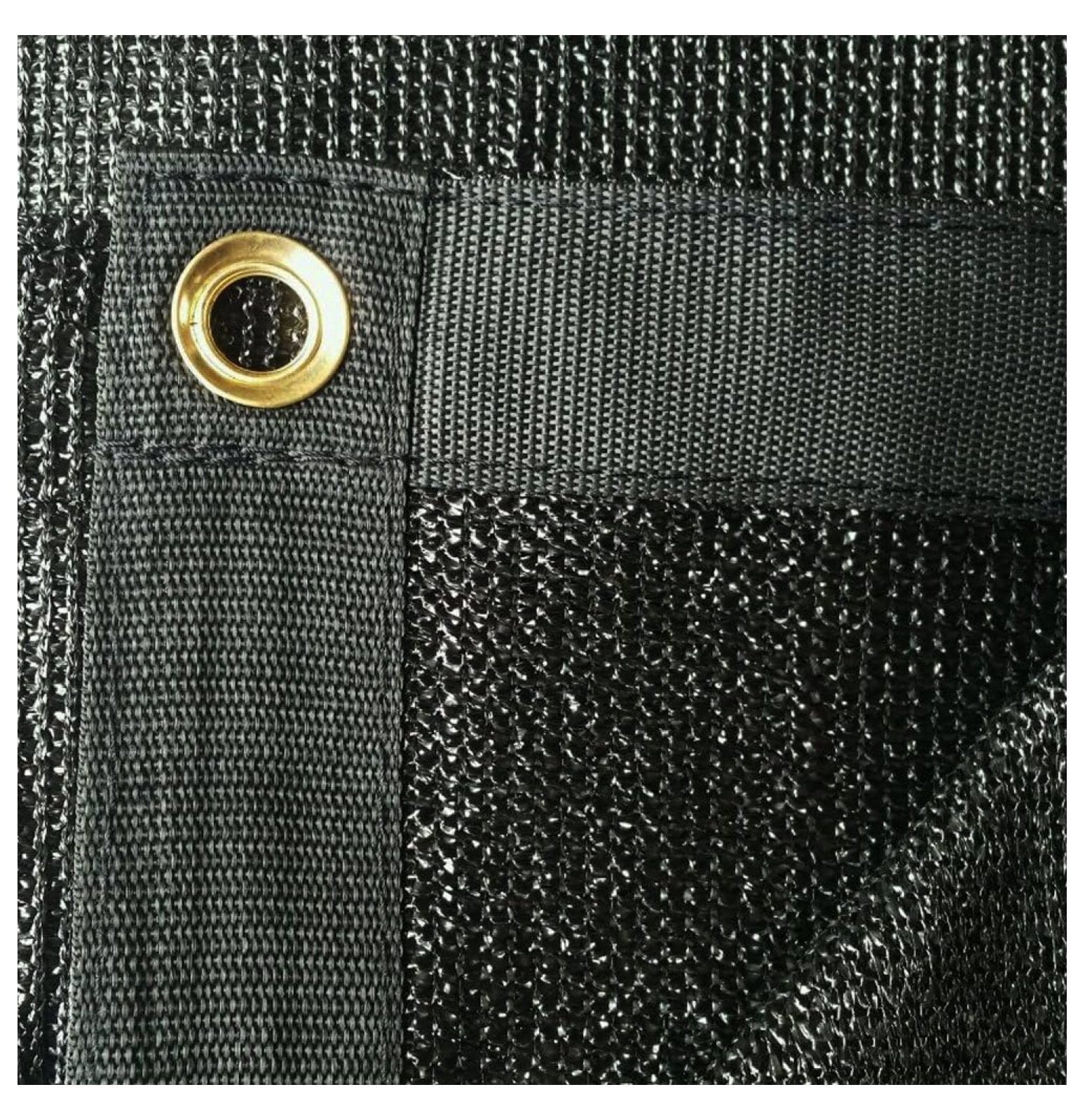 Black Color, 16 ft. x 24 ft. - 7 oz Premium 90% Shade Sail, Sun Shade ...