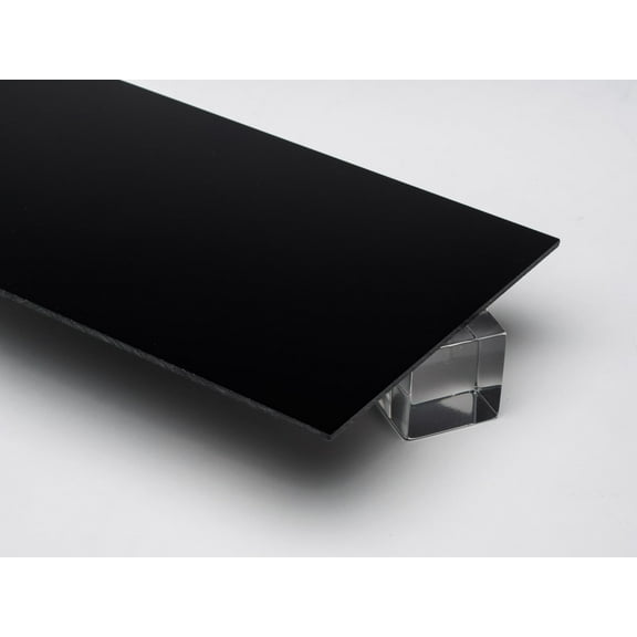 Black Color #2025 Acrylic Plexiglass Sheet, Durable, Scratch-Resistant - Ideal for Signage, Displays, DIY Projects, and Home Decor. Choose Your Size & Thickness. (Black, 1/2" x 12" x 12")