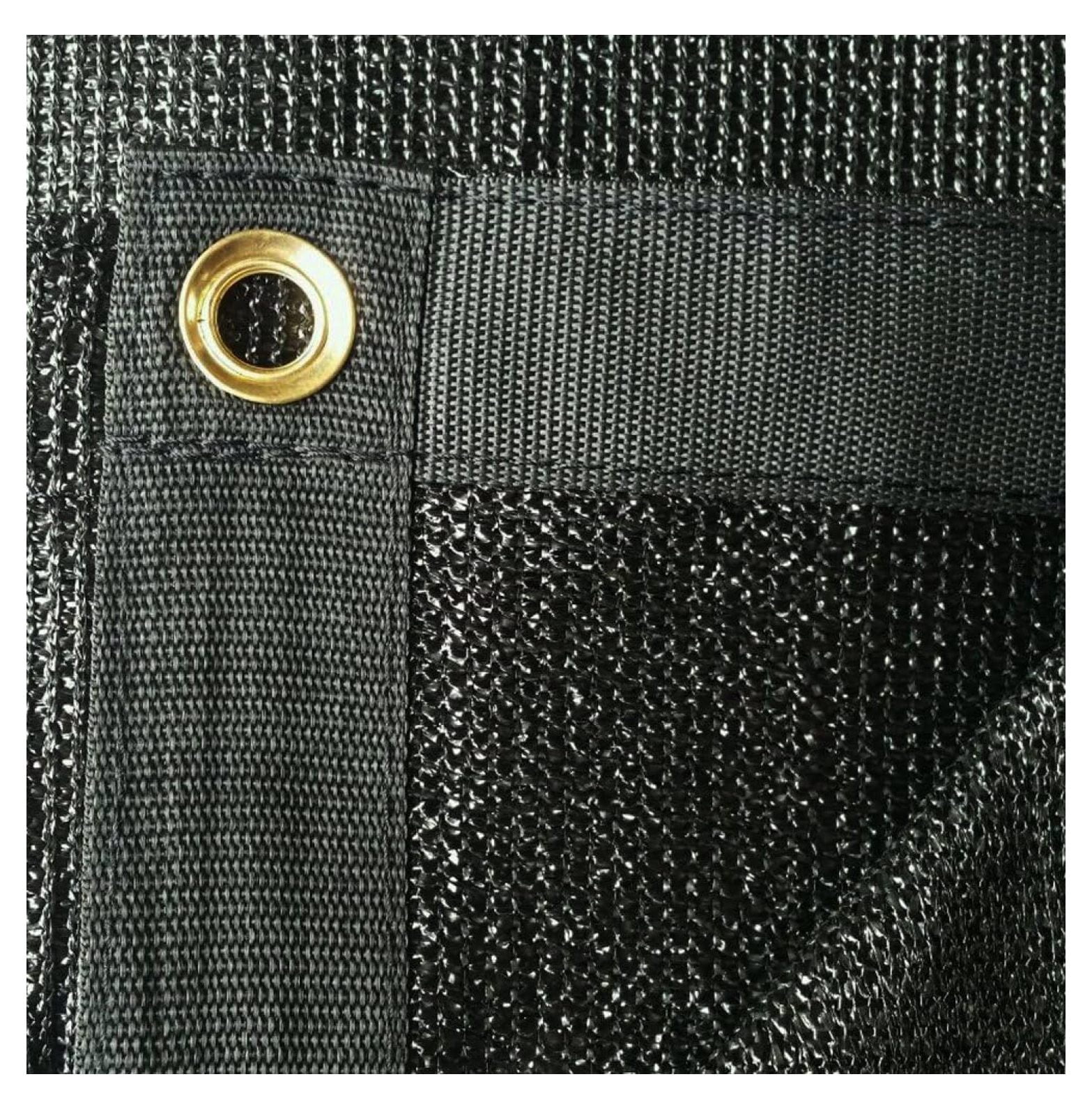 Black Color, 6 ft. x 16 ft. - 7 oz Premium 90% Shade Sail, Sun Shade, Creating Cool Shade Area, Suitable for Backyard, Camping, Parking, Greenhouse, Kennel, Construction