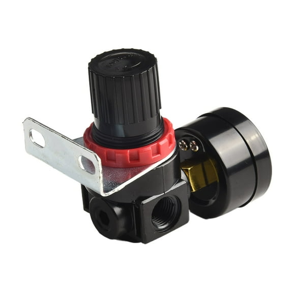 Black Color Ar2000 Regulator 1/4'' Air Regulator Alloy And Plastic Material