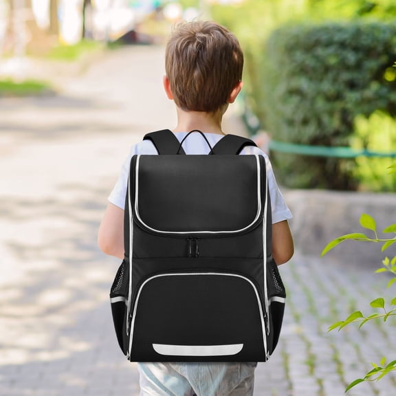 Black Color Backpack Big Laptop Backpack Casual Daypack Quilted Large Capacity Large Bookbags