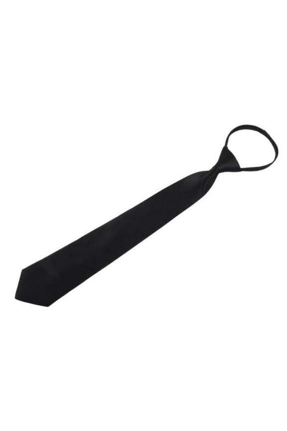 Black Color Clip On Tie Security Tie Doorman Steward Matte Funeral Tie SALEf