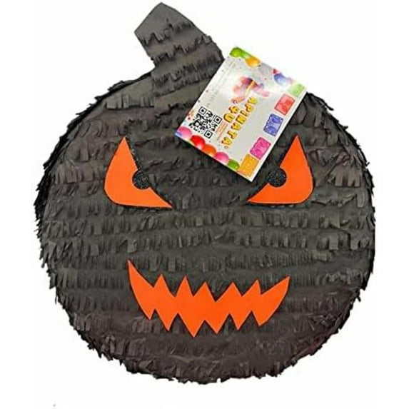Black Color Halloween Pumpkin Pinata Scary Theme Happy Halloween Fall Party Pinata