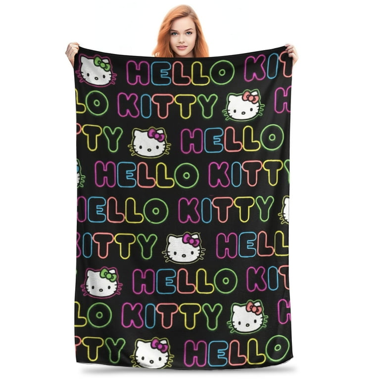 Black hello kitty blanket shop