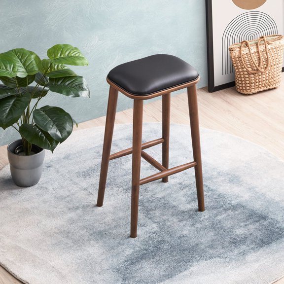 Black Color Scheme - High - density Foam Filling - Kitchen Use / Benefit from Comfortable and Stable Seats
