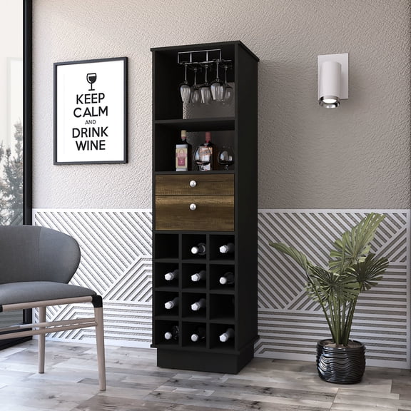 Black Color - Versatile Display - Home Entertainment Bar - Elegant Décor Addition
