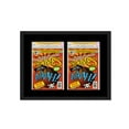 thumbnail image 1 of Black Comic Book Frame with Black Mat - 2 Openings to Display 2 CGC, CBCS or PGX Graded Comic Books, 1 of 7
