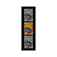 thumbnail image 1 of Black Comic Book Frame with Black Mat - 3 Openingss to Display 3 7.25"x10.5" Bronze Age Comic, 1 of 7