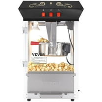 850W Electric Popcorn Maker Machine, 8 Oz 48 Cups Countertop Popcorn Popper, Black