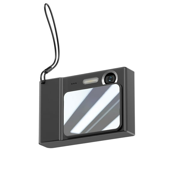 Black Compact Digital Camera With Optical Zoom And High Definition For Beginners And Travel Use