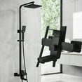 thumbnail image 1 of Black Complete Shower System 8" Rain Shower Head Combo Exposed Shower Faucet Set, 1 of 11