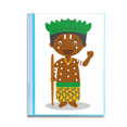 thumbnail image 1 of Black  Congo Cartoon Art Deco  Fashion Book Sheet Protectors Portfolio Binder Folder, 1 of 3
