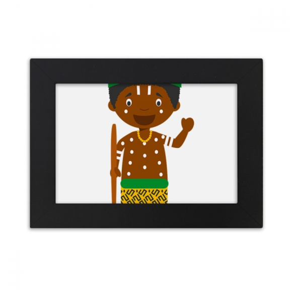 Black Congo Cartoon Art Deco Fashion Desktop Photo Frame Ornaments Picture Art Painting