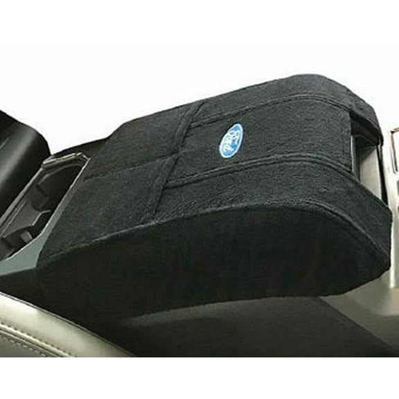 Black Console Cover w/ Ford Logo Fits 2017-2020