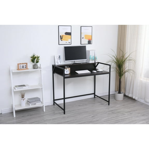Black Console Table Narrow Modern Entryway Table