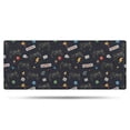 thumbnail image 1 of Black Controllers Games Icons Black Pattern Bathroom Rugs Mat,Non Slip Microfiber Bathroom Rug,Rubber Backing,Soft Bathroom Mats for Bathroom Floor,Tub and Shower,60x24in(150x60cm), 1 of 5