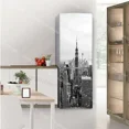thumbnail image 1 of Black Cool Girl Refrigerator Door Mural Sticker Waterproof PVC Gray Fridge Door Wrap Cover 3D Wallpaper Kitchen rations, 1 of 6