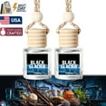 thumbnail image 1 of Black Cool Ice Car Essential Oil Diffuser – Hanging Air Freshener for Car Interior, Long-Lasting Aromatherapy Scent, 2-Pack Gift Set, 1 of 6
