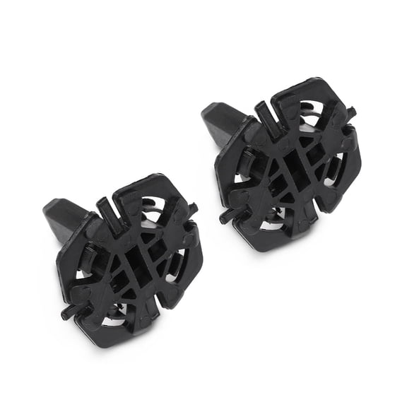 Black Coolant Radiator Fastening Element Clip 2Pcs Fit For BMW 17118482944/17118619382