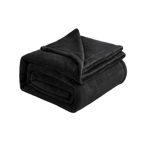 Black Cooling Polyester Blanket With Ice Feeling, Lightweight And Breathable, For Summer, Travel, Sofa, And Outdoor Use, 19.69X27.56 In 0.22 Lb