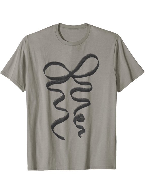 Black Coquette Bow T Shirt All Size S-5XL